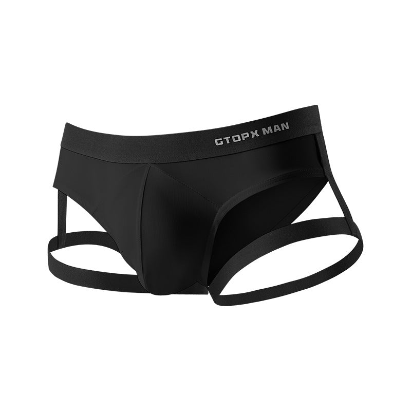 zd298-Men's Thin Ice Silk Briefs