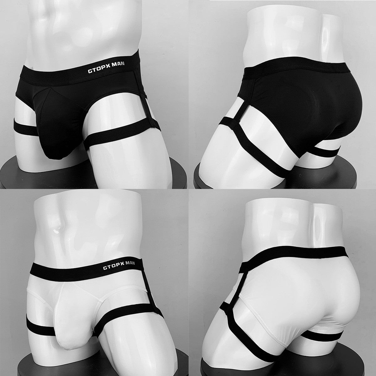 zd298-Men's Thin Ice Silk Briefs
