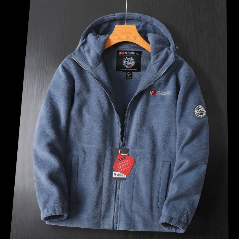 2025 Men's new double-layer fleece hoodie(cm326)