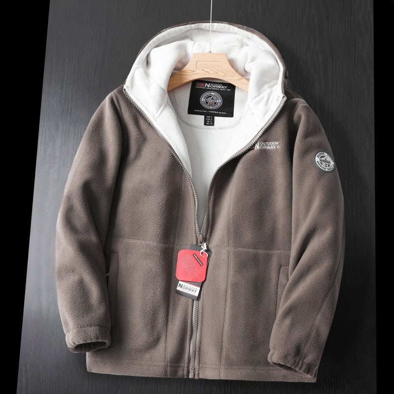 2025 Men's new double-layer fleece hoodie(cm326)