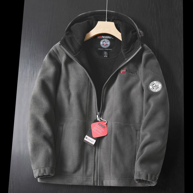 2025 Men's new double-layer fleece hoodie(cm326)