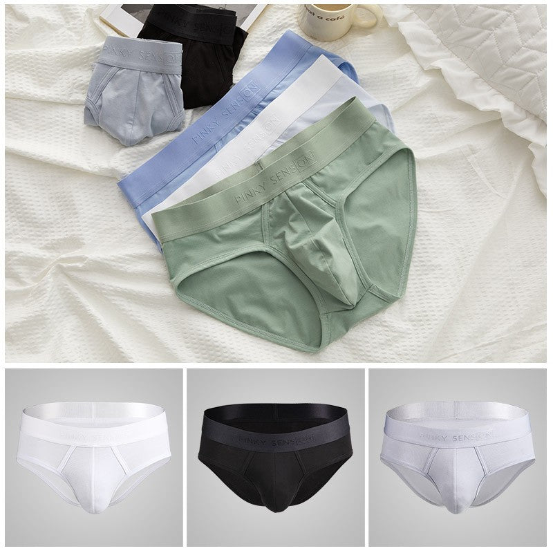 qh344-Men's cotton graphene antibacterial briefs