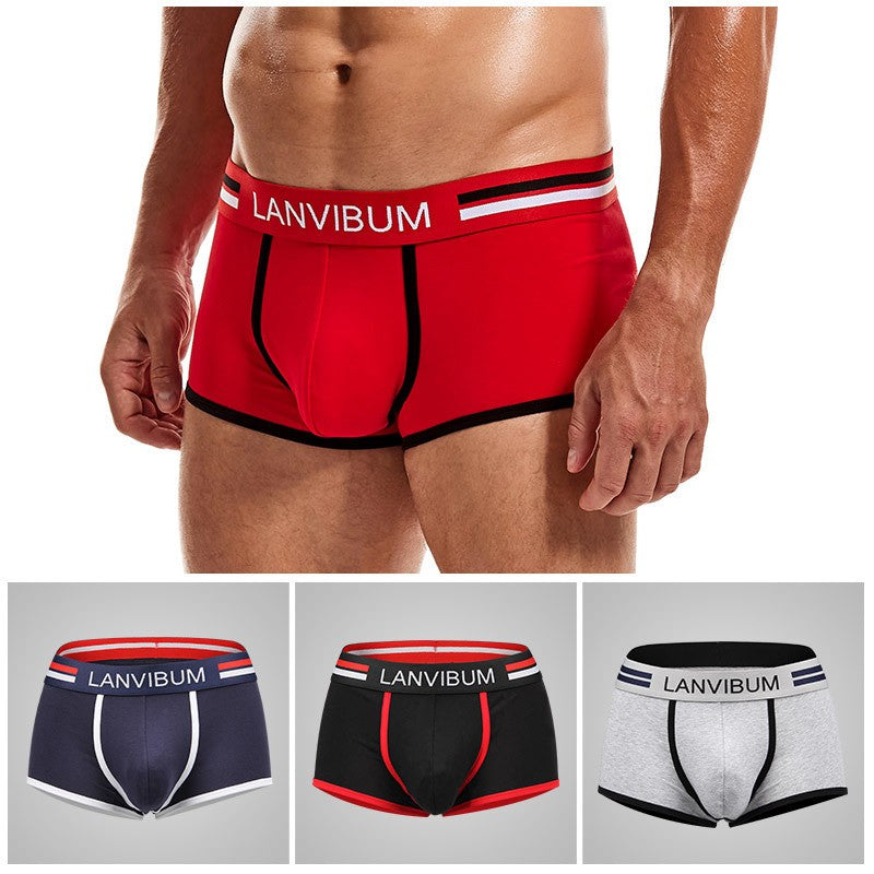 qh357-Cotton men's boxer briefs