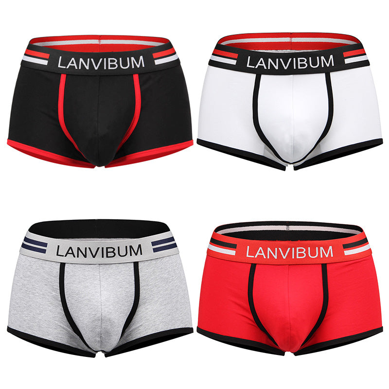 qh357-Cotton men's boxer briefs
