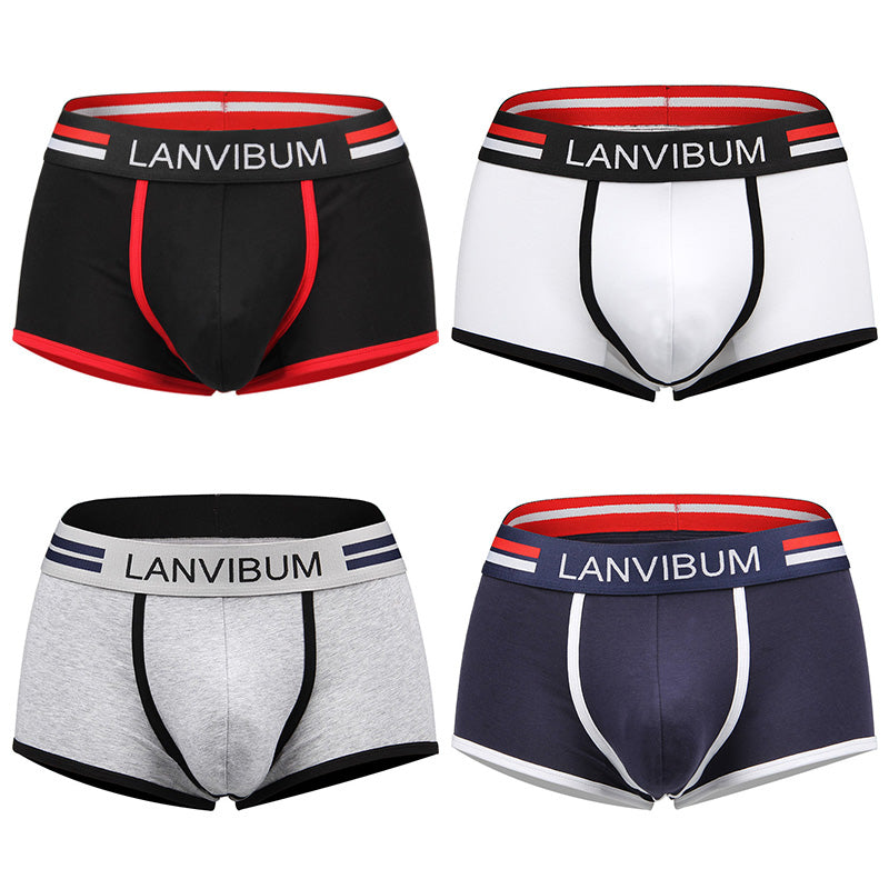 qh357-Cotton men's boxer briefs