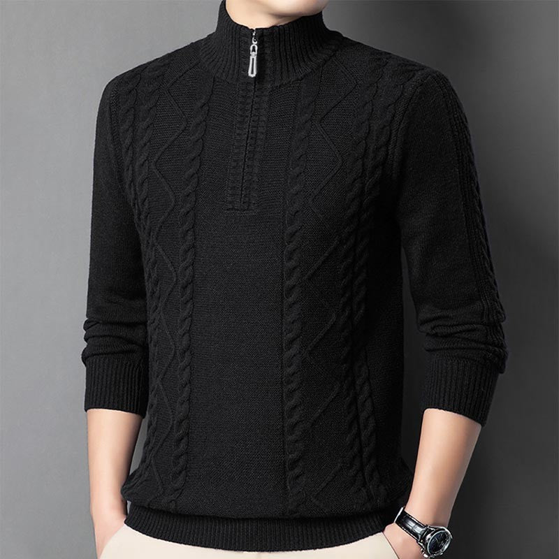 zd311-Men's new half turtleneck casual cashmere sweater