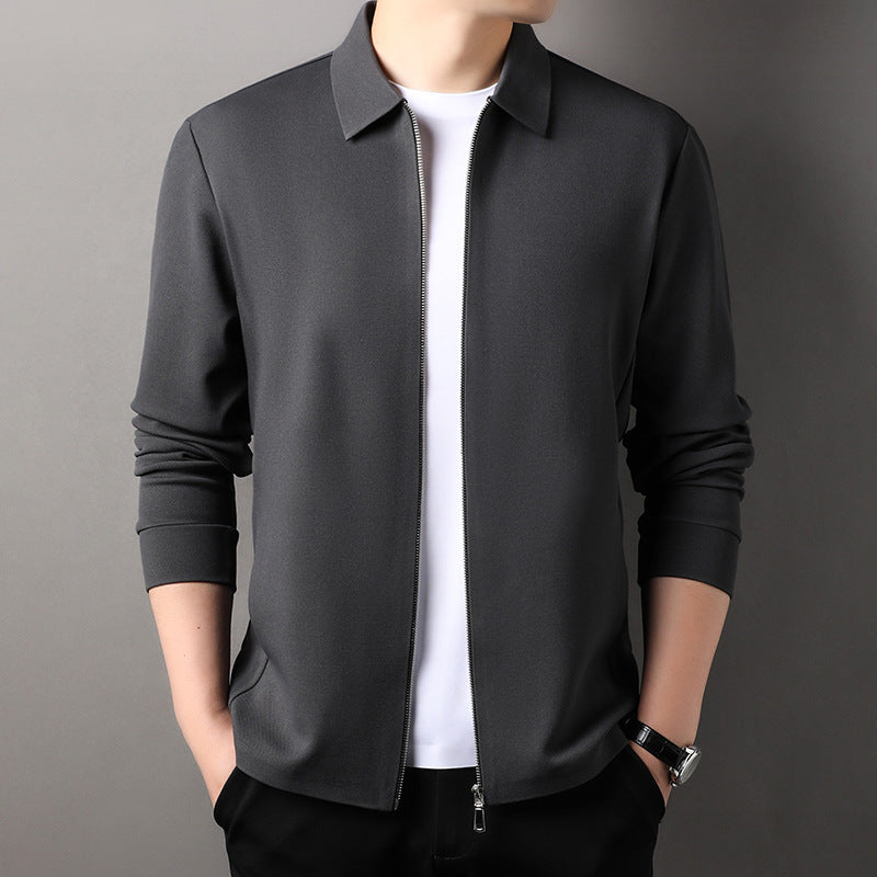 de786-Men's spring and autumn high-end lapel jacket