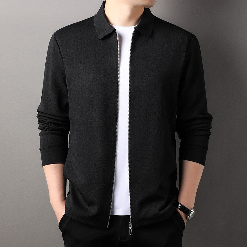 de786-Men's spring and autumn high-end lapel jacket