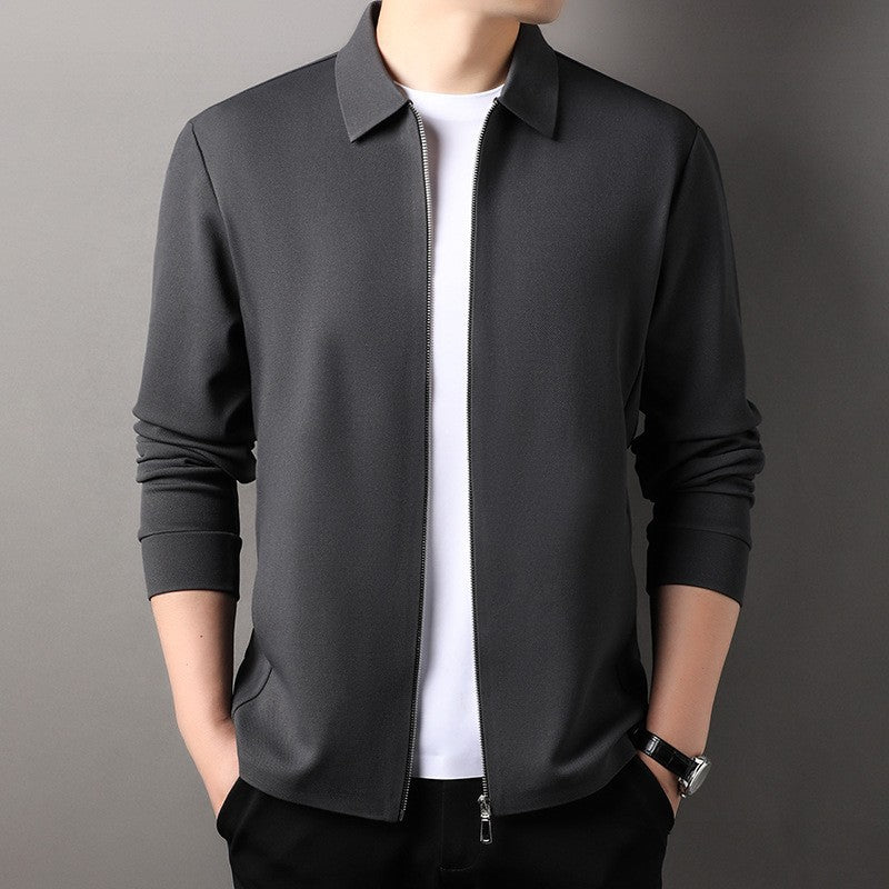 de786-Men's spring and autumn high-end lapel jacket
