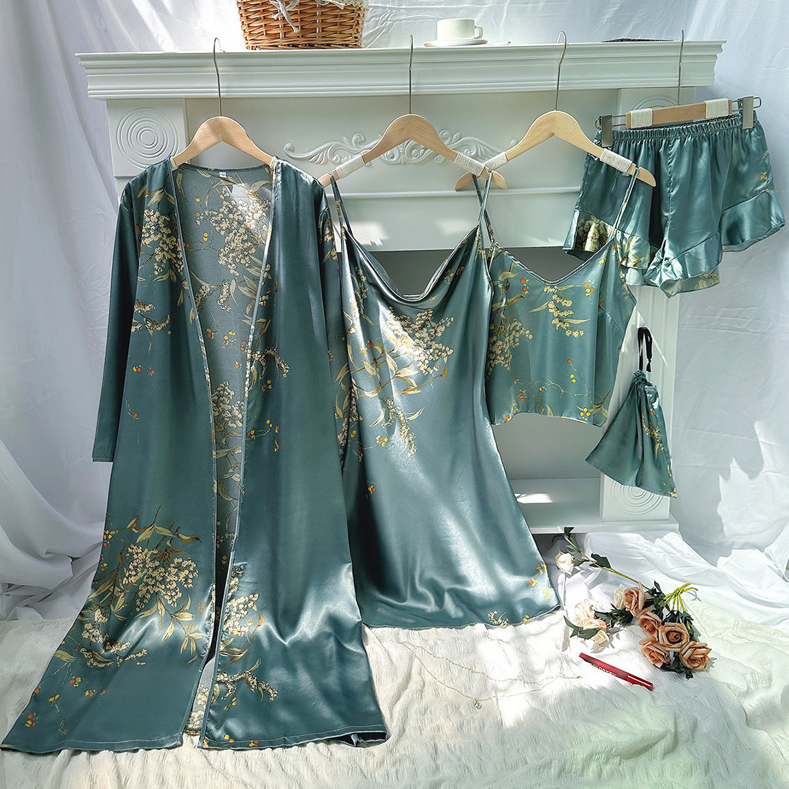 2025 Women's four-season home wear five-piece set(cm250)