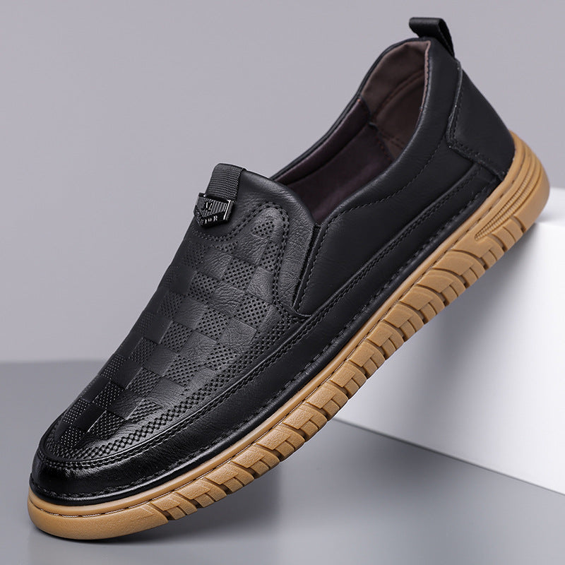 Men's daily casual leather shoes