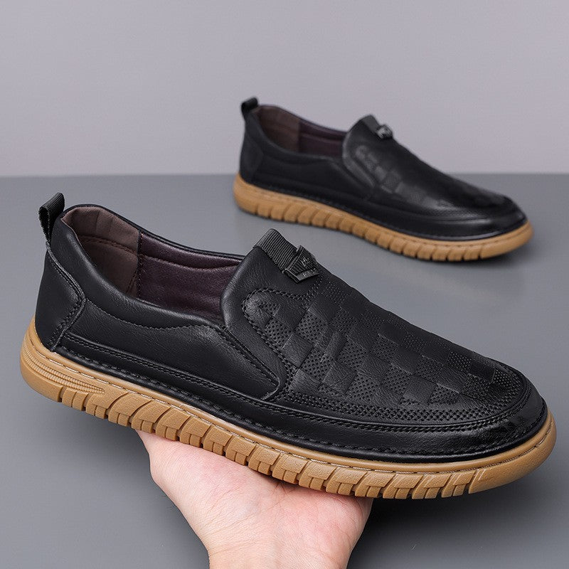 Men's daily casual leather shoes