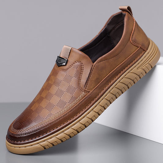 Men's daily casual leather shoes