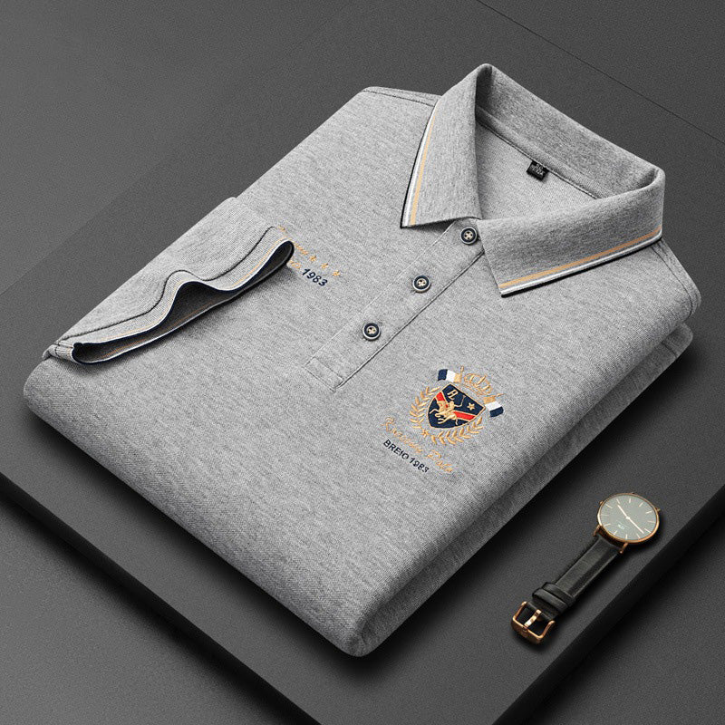 de794-Men's Summer Lapel Short Sleeve POLO Shirt