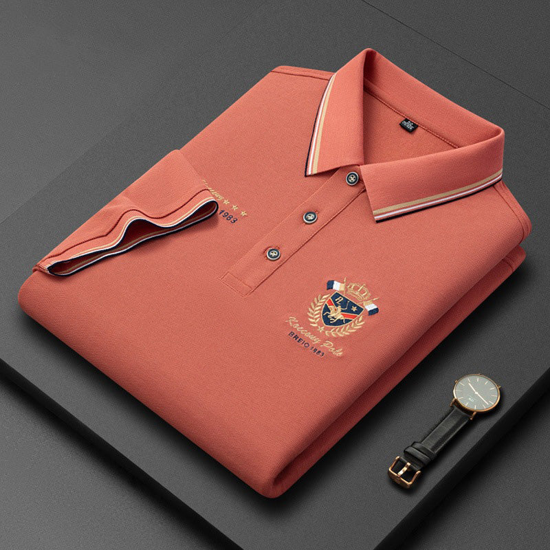 de794-Men's Summer Lapel Short Sleeve POLO Shirt