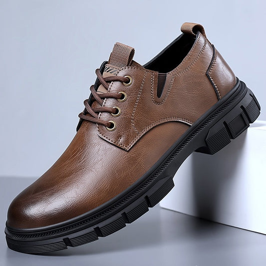 Men's outdoor casual lace-up retro leather shoes(cm274)