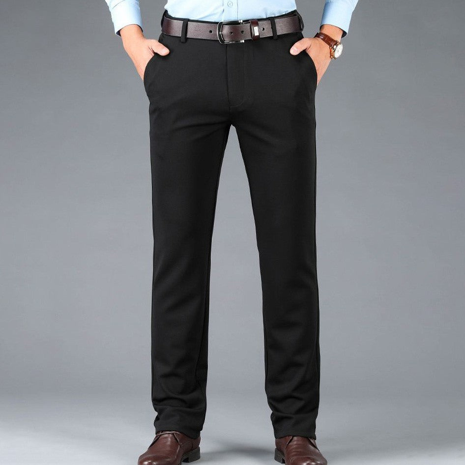 zd326-Ice Silk Casual Slim Straight Men's Trousers