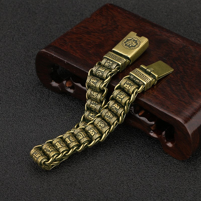 gd22-Men's Personalized Vintage Brass Bracelet