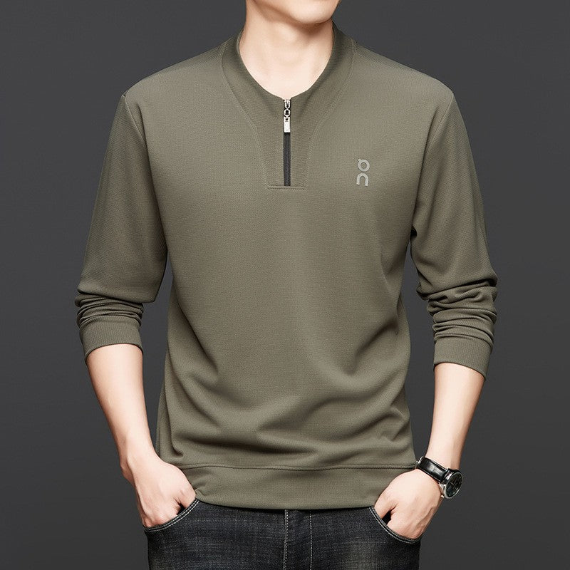 Men's Casual Fashion Long Sleeve Half Zip Sweatshirt