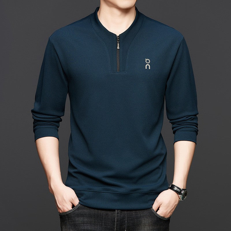 Men's Casual Fashion Long Sleeve Half Zip Sweatshirt