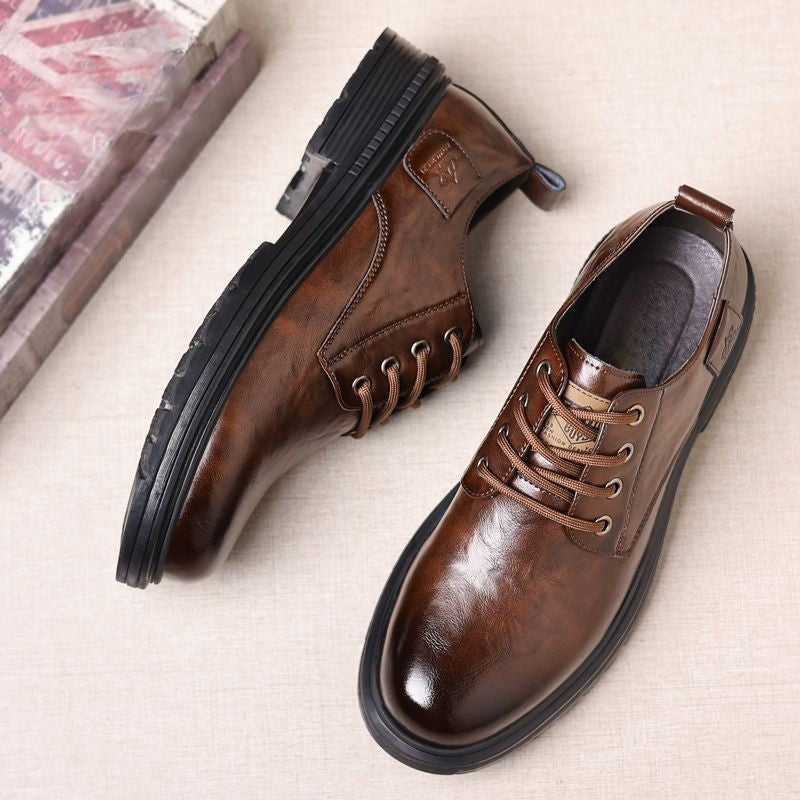 cow119-Men's autumn business casual leather shoes