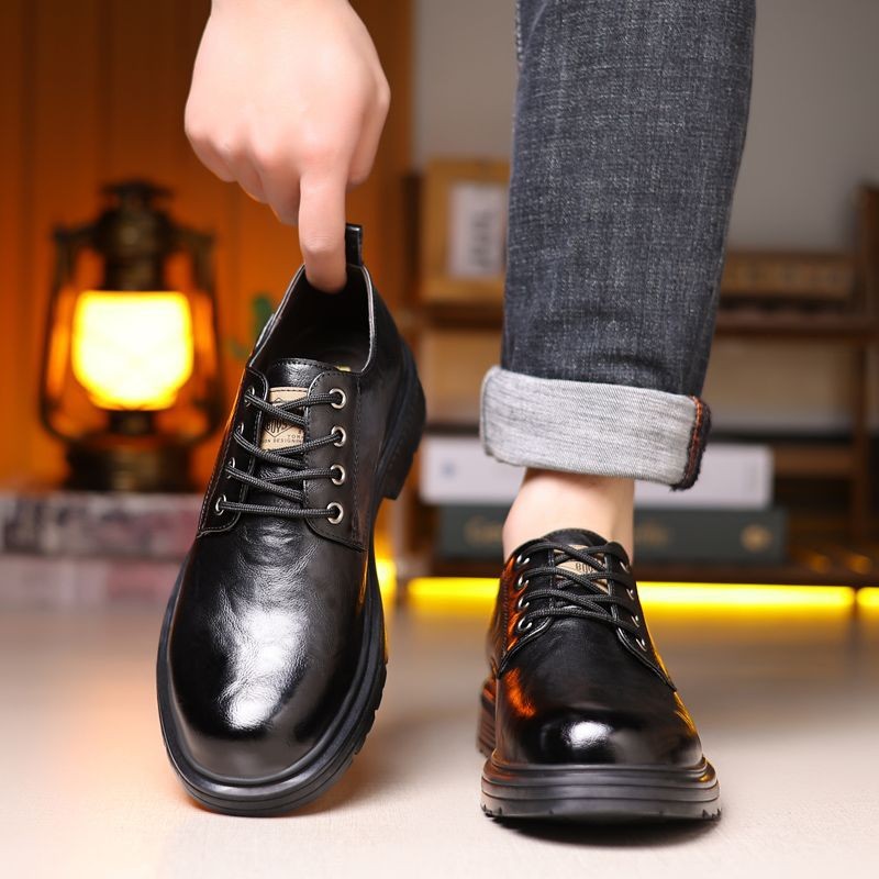 cow119-Men's autumn business casual leather shoes