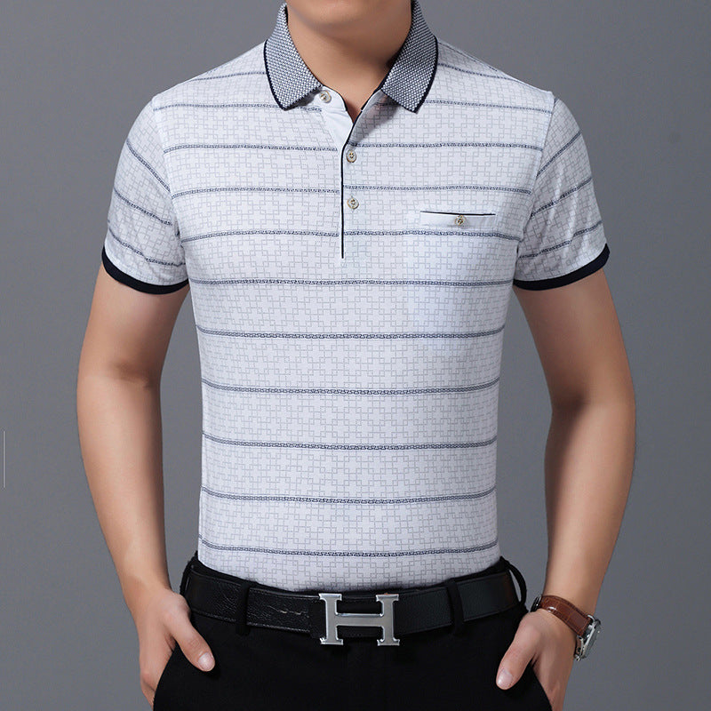 de803-Summer Men's Fashion Casual Short Sleeve T-shirt