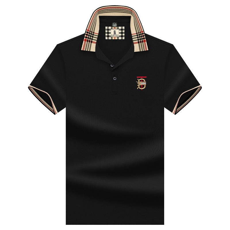 luu261-Men's summer short-sleeved polo shirt