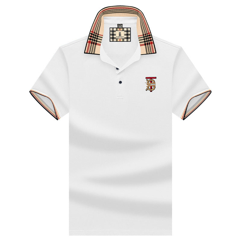 luu261-Men's summer short-sleeved polo shirt