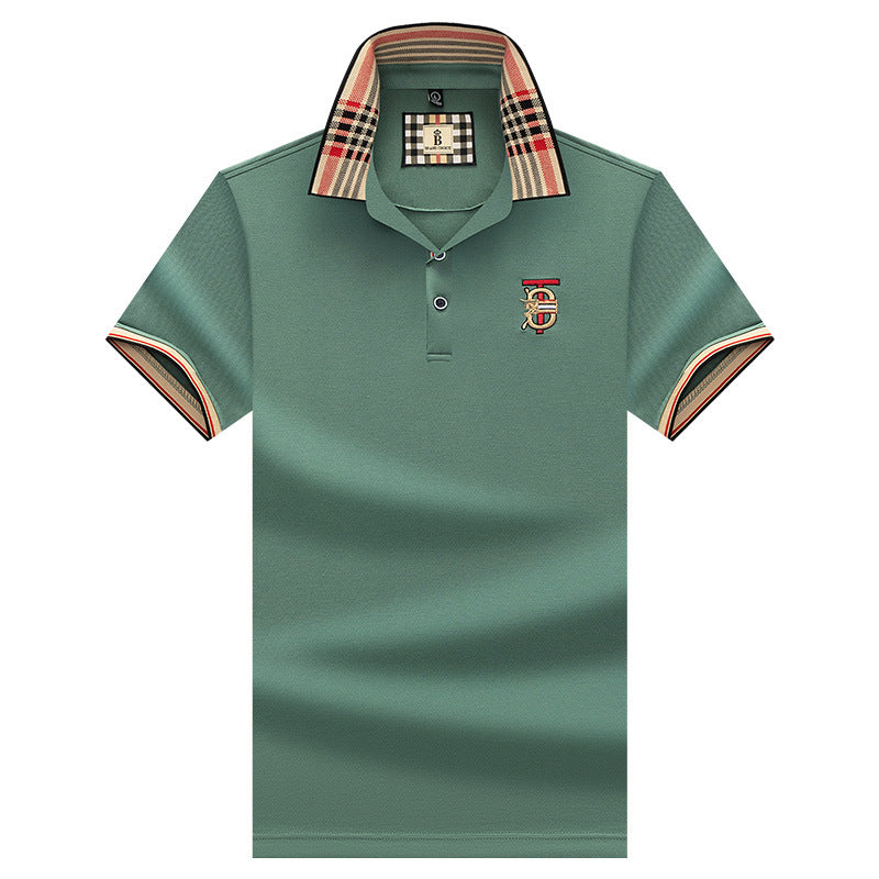 luu261-Men's summer short-sleeved polo shirt