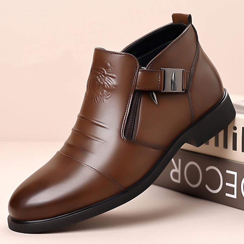 Men's business casual high top leather shoes(cm287)