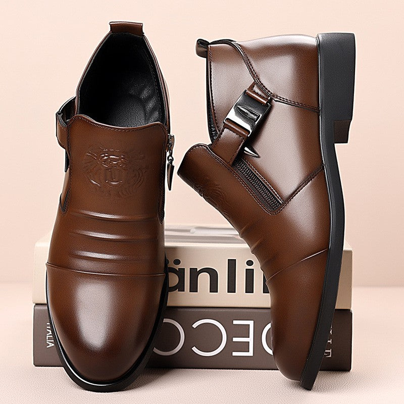 Men's business casual high top leather shoes(px287)