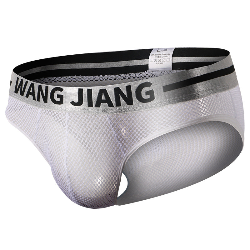 luu264-Men's Ice Silk Mesh Breathable Briefs