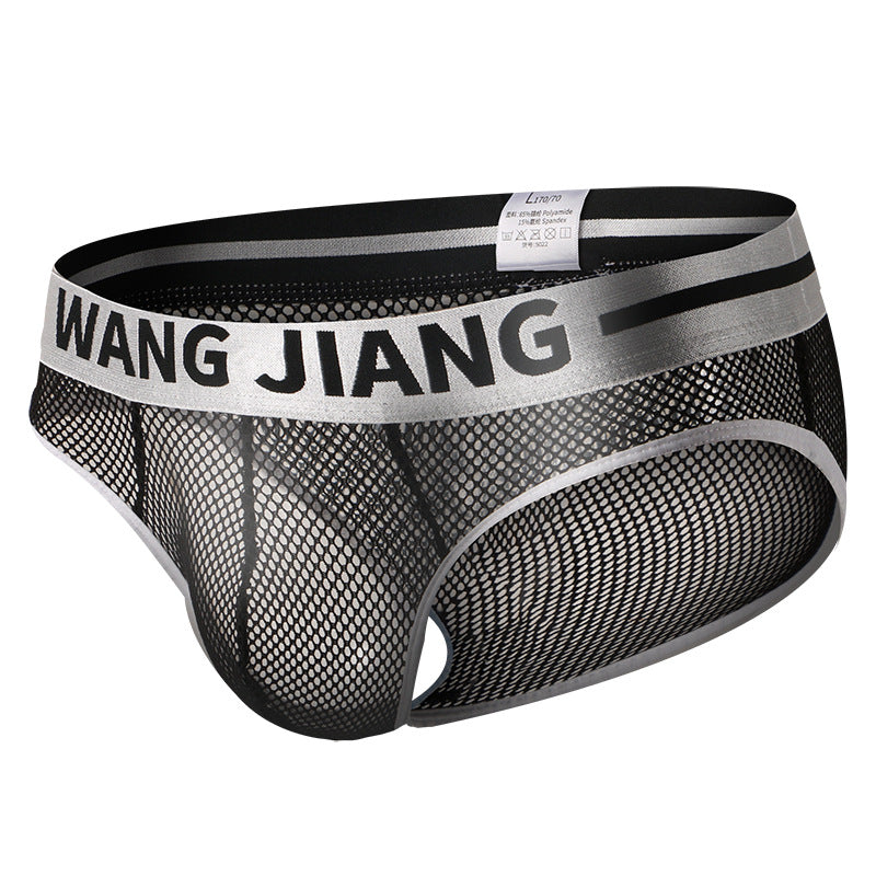luu264-Men's Ice Silk Mesh Breathable Briefs