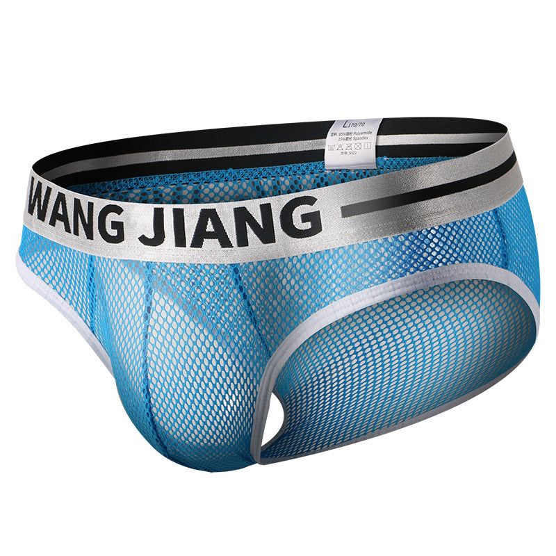 luu264-Men's Ice Silk Mesh Breathable Briefs