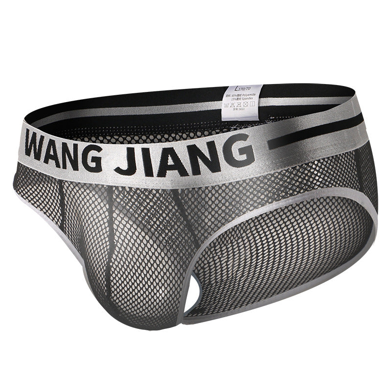 luu264-Men's Ice Silk Mesh Breathable Briefs