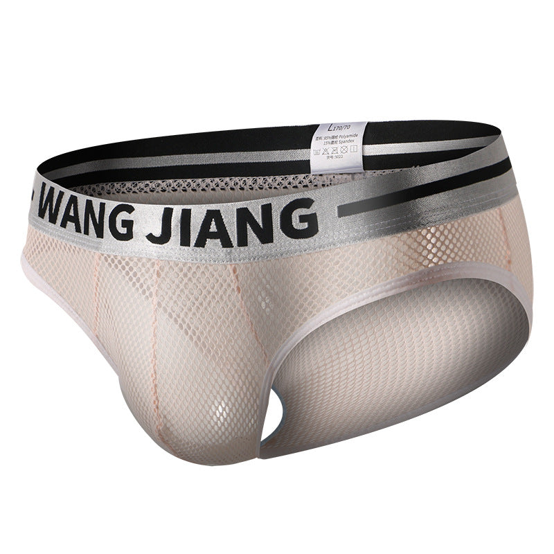 luu264-Men's Ice Silk Mesh Breathable Briefs