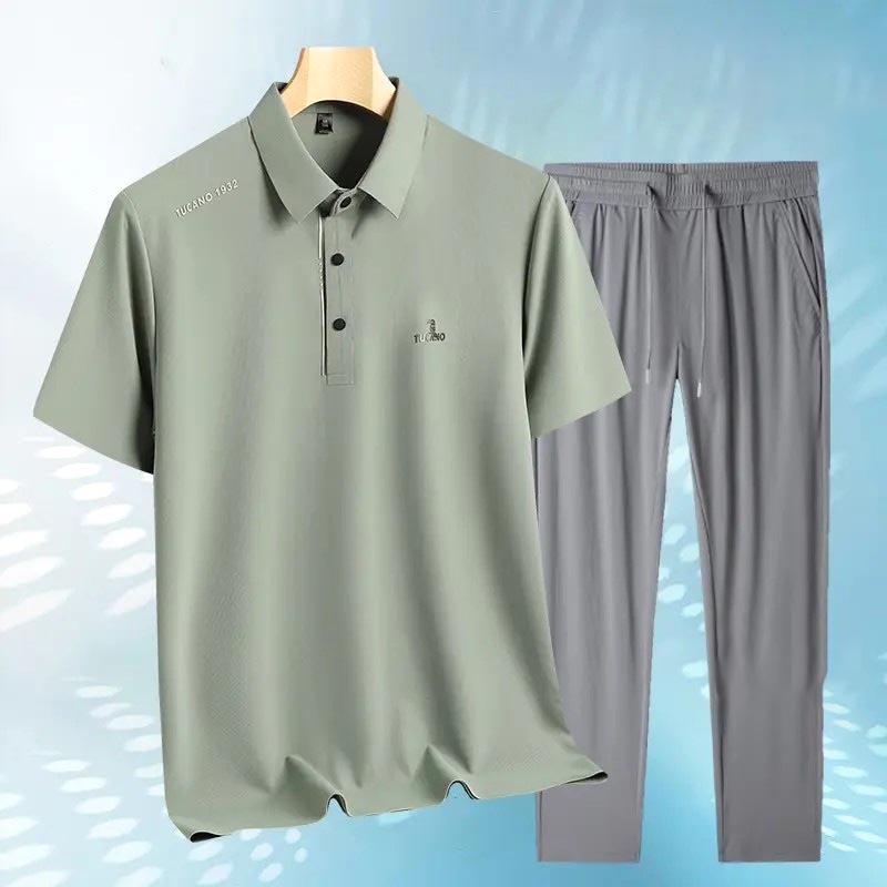 Breathable, skin-friendly, quick-drying POLO shirt loose suit