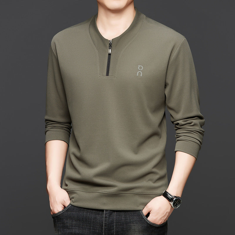 Men's Casual Fashion Long Sleeve Half Zip Sweatshirt
