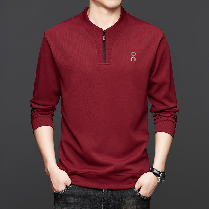 Men's Casual Fashion Long Sleeve Half Zip Sweatshirt