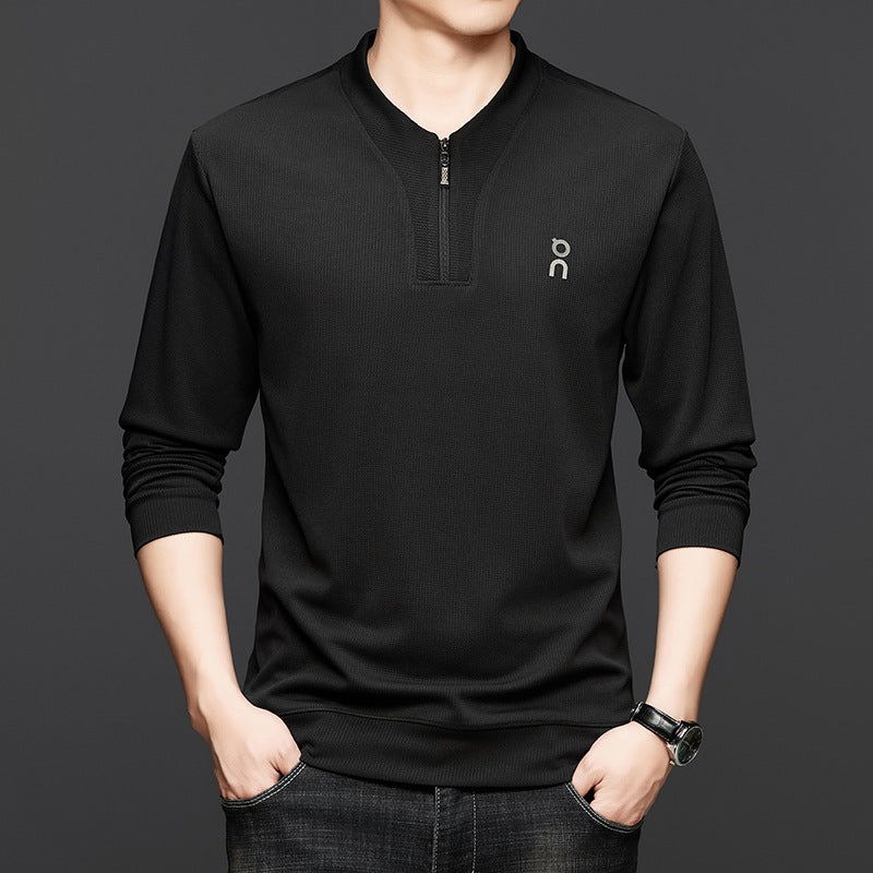 Men's Casual Fashion Long Sleeve Half Zip Sweatshirt