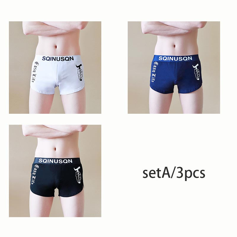 ud16-Men's Cotton Sports Boxer Briefs