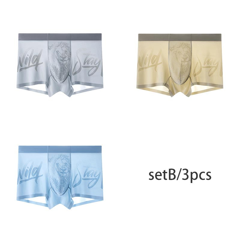 2025 Men's ice silk breathable quick-drying boxer briefs(cm299)