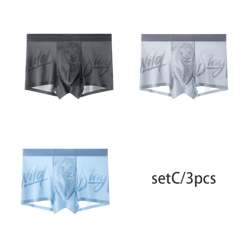 2025 Men's ice silk breathable quick-drying boxer briefs(cm299)