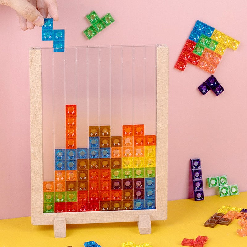 Children's educational 3D Tetris building blocks three-dimensional puzzle toy