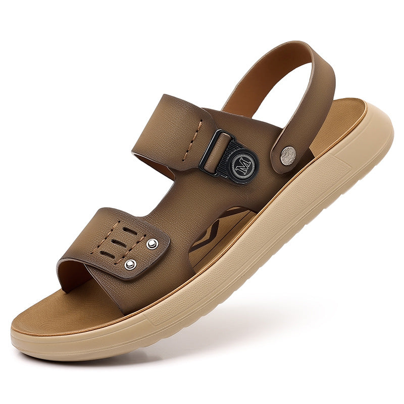 Men's new portable two-wear beach sandals
