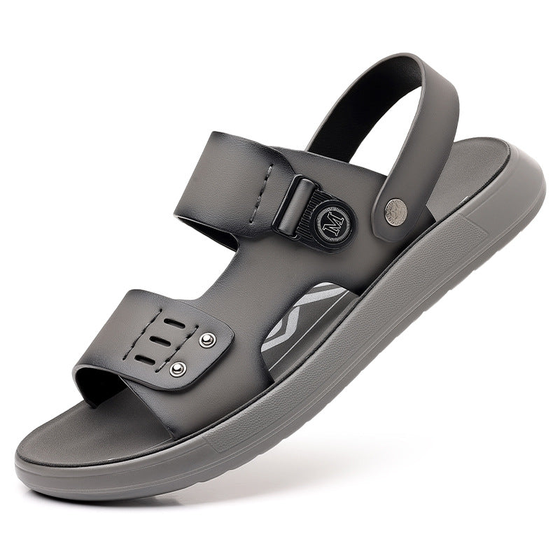Men's new portable two-wear beach sandals
