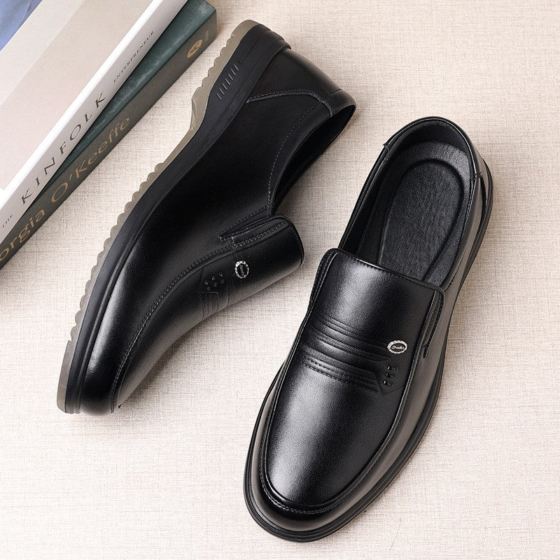 nc131-Men's business casual breathable leather shoes
