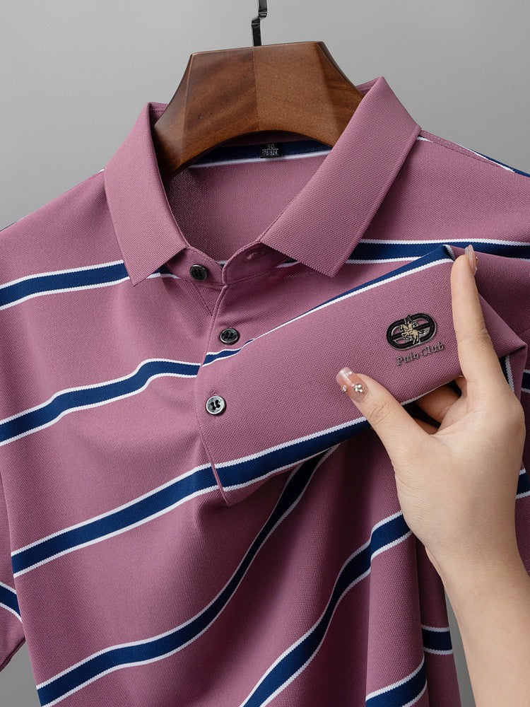 zd344-Men's summer high quality short sleeve POLO shirt