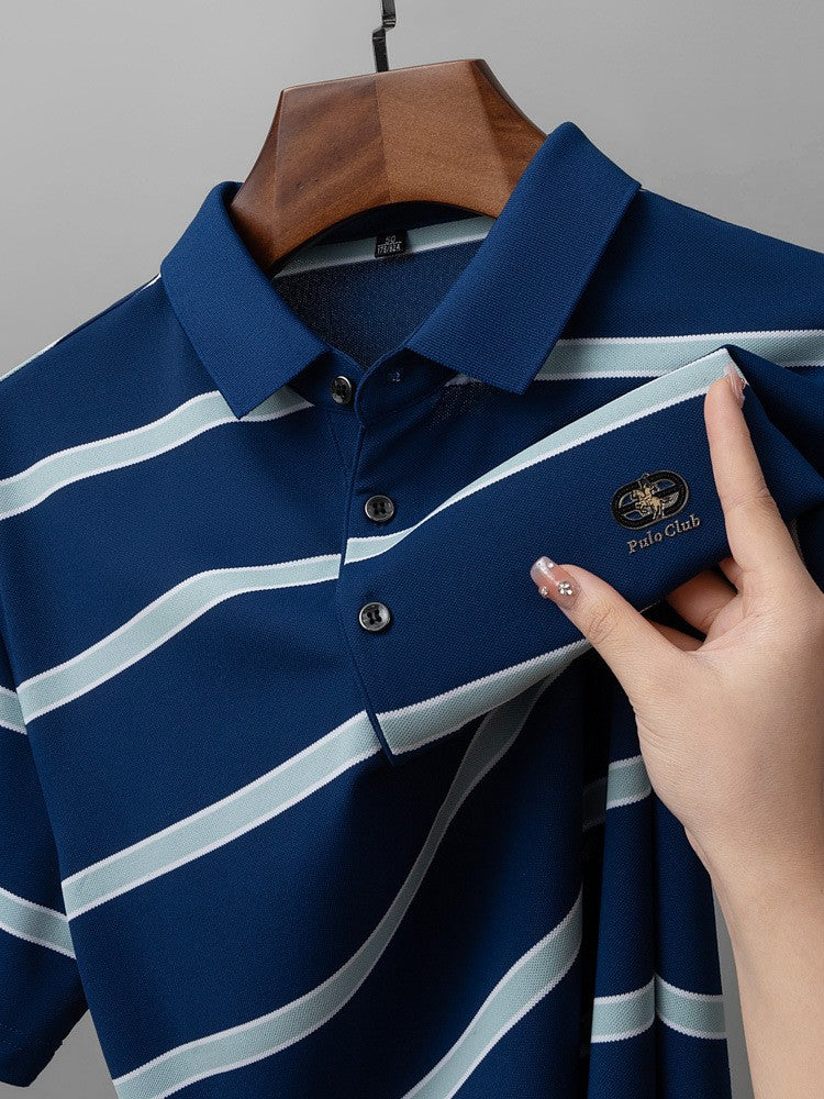 zd344-Men's summer high quality short sleeve POLO shirt